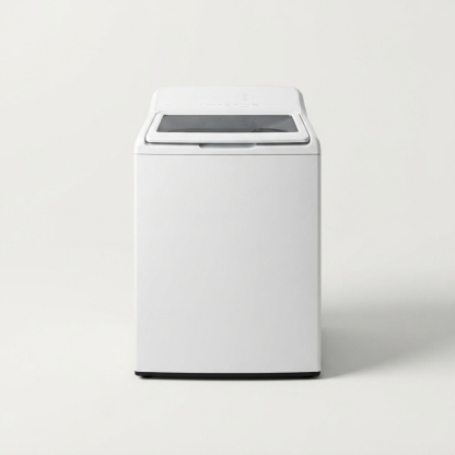 Top-load washing machine top and front view