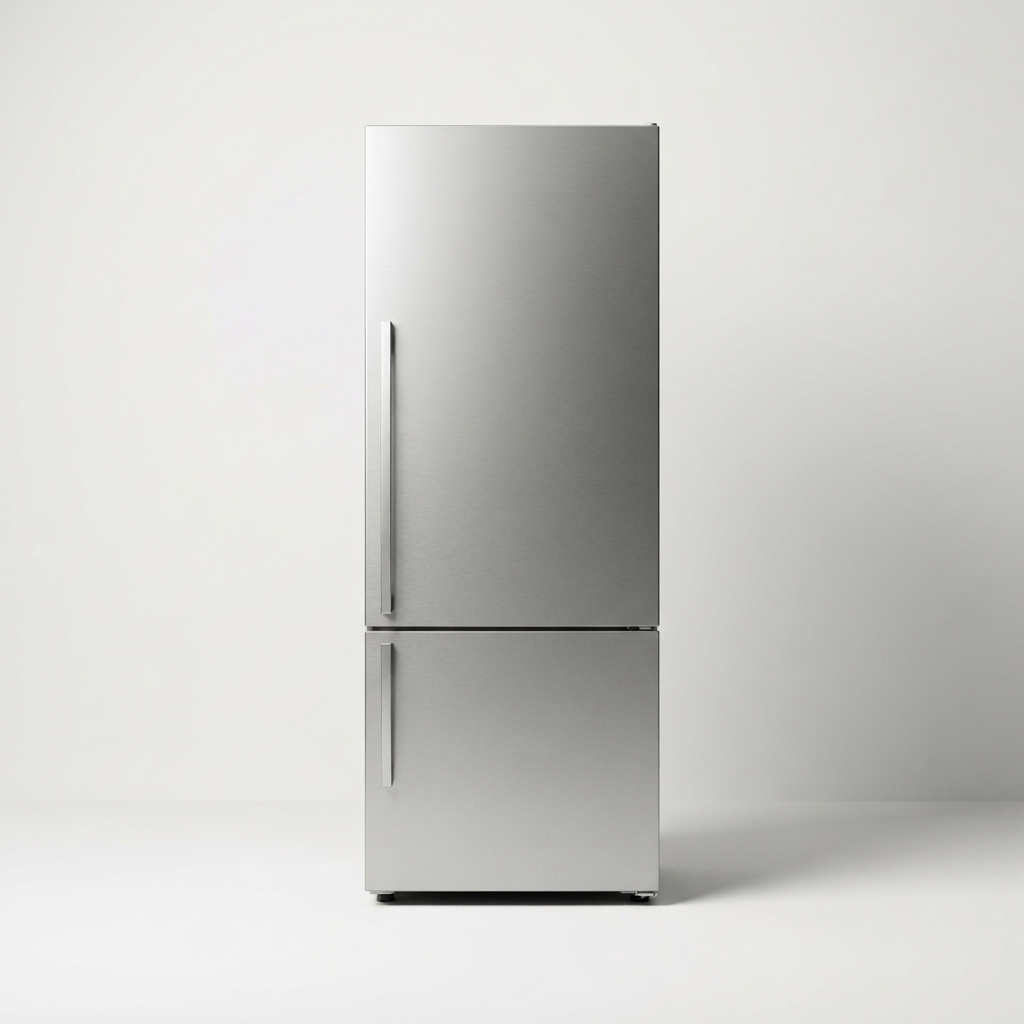 Classic top-freezer refrigerator front view